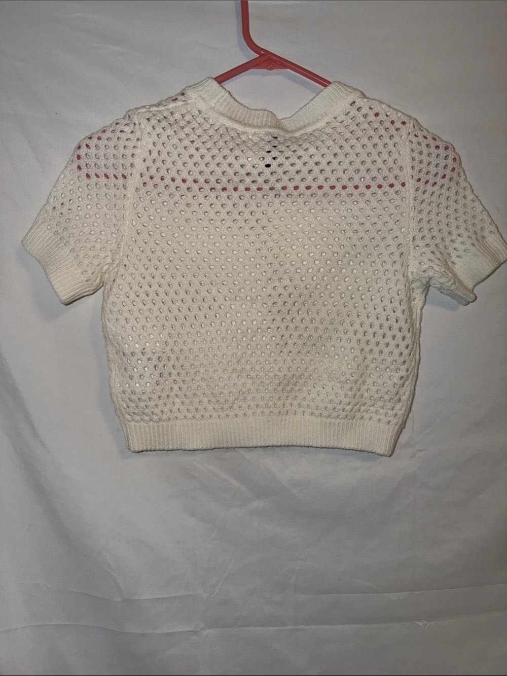 Divided HOLE-KNIT TOP - Picture 4 of 5